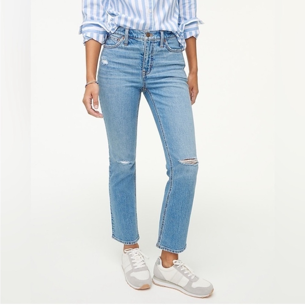 J. Crew Flare Crop Jean in All-Day Stretch